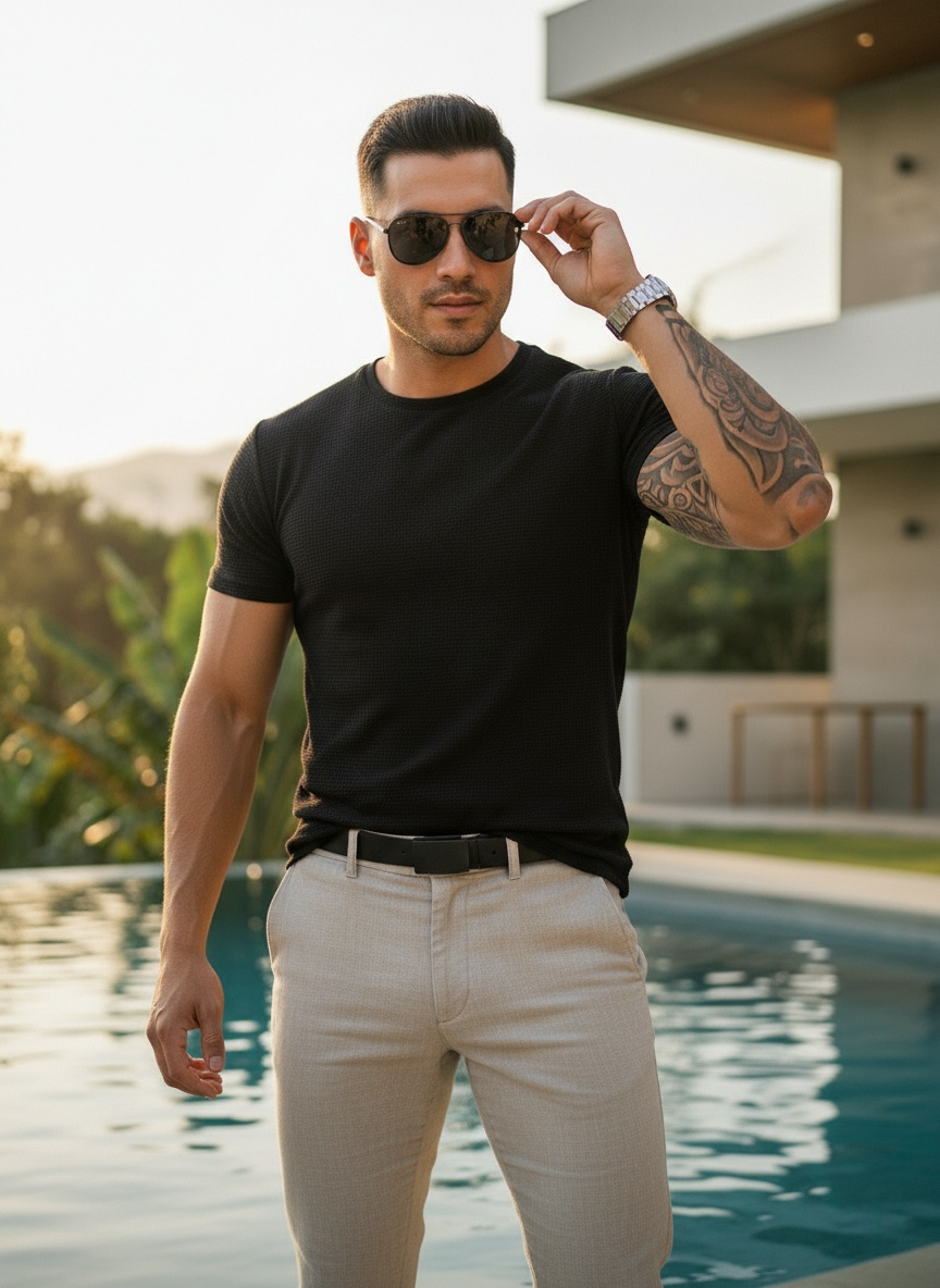 CAMISETA TEXTURIZADA CLAY